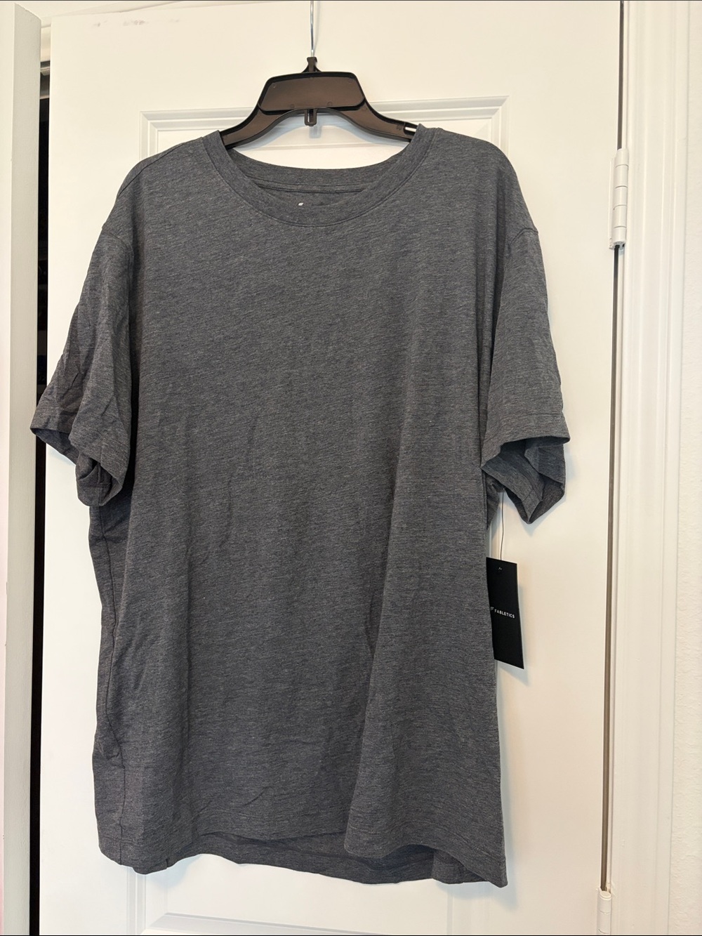 Fabletics Men's Heather Charcoal Crewneck Tee